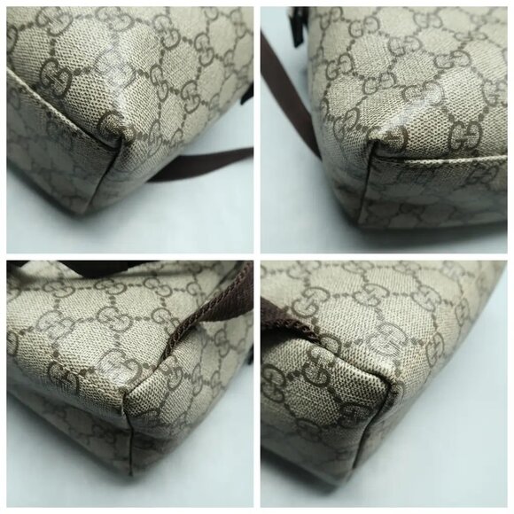 GUCCI Brown Canvas Backpack 882-011225 - Picture 6 of 12